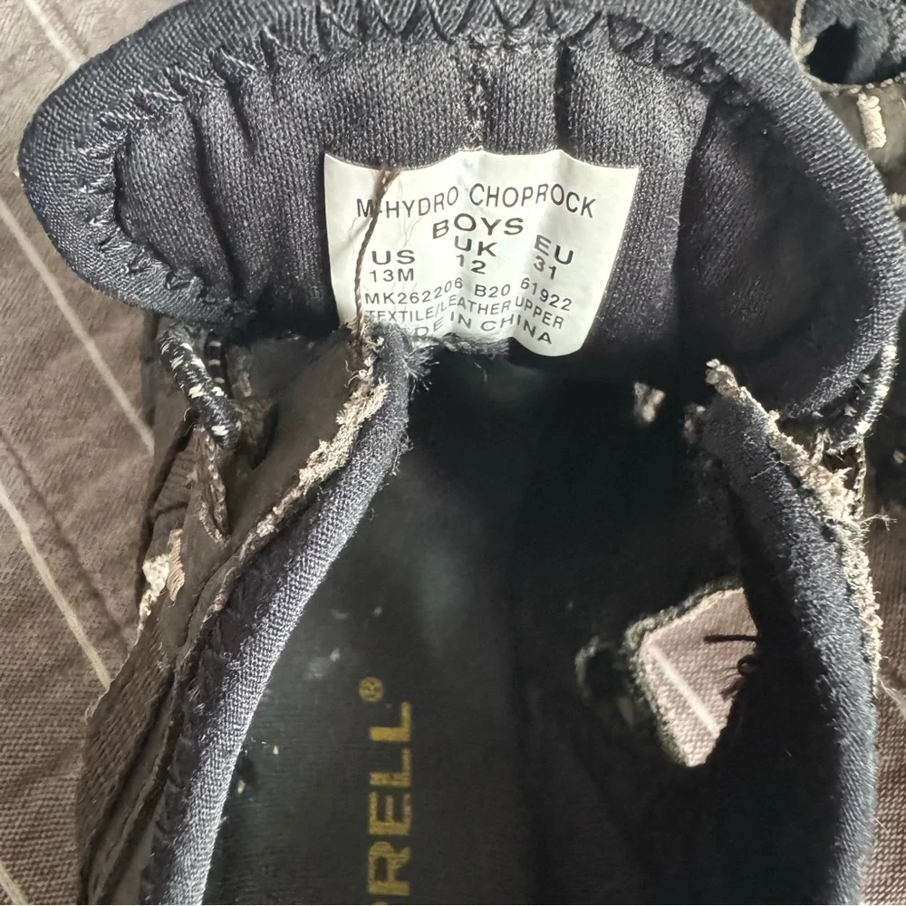 Merrell Kids Hydro Shandal ChopRock Water Sandals Black Brown Boys Size‎ 13